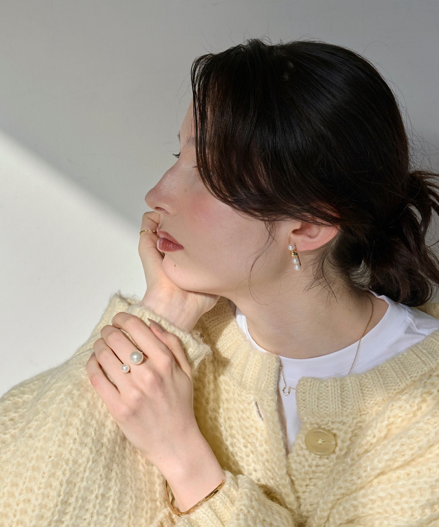 Phoebe「【シリーズ累計販売10000点突破！】Eye catchingパールリング」|リング|