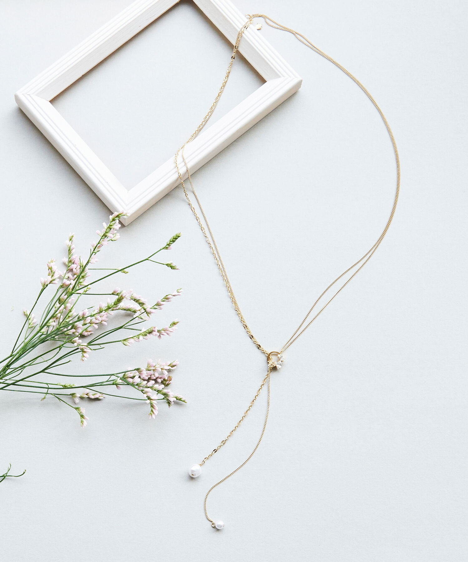 Phoebe「2wayアレンジパールラリエットネックレス」|ネックレス|