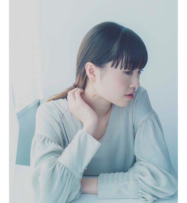 ete「イヤリング&イヤリングチャーム ナチュラルストーン/スパイラル」|イヤリング|