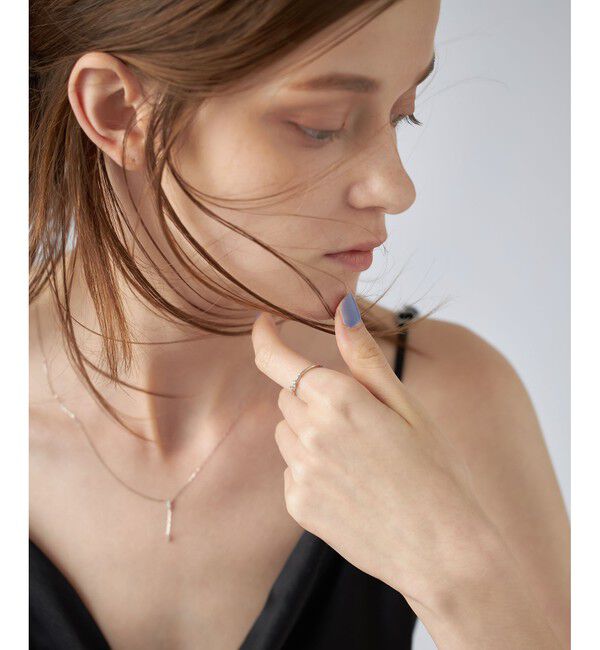 ete「[レイヤード] PT900 ダイヤモンド リング」|リング|