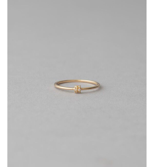 ete「[レイヤード] K10YG ダイヤモンド リング」|リング|イエローゴールド