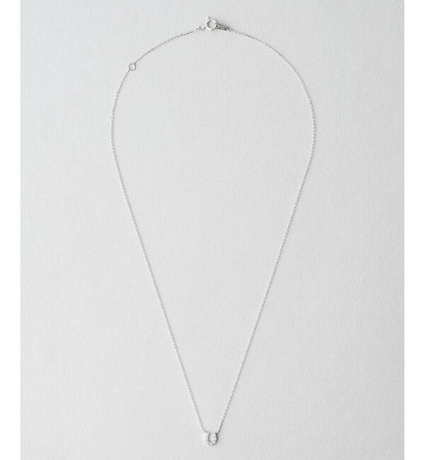 Jouete「K10WG ダイヤモンド レイヤー ホースシュー ネックレス」|ネックレス|