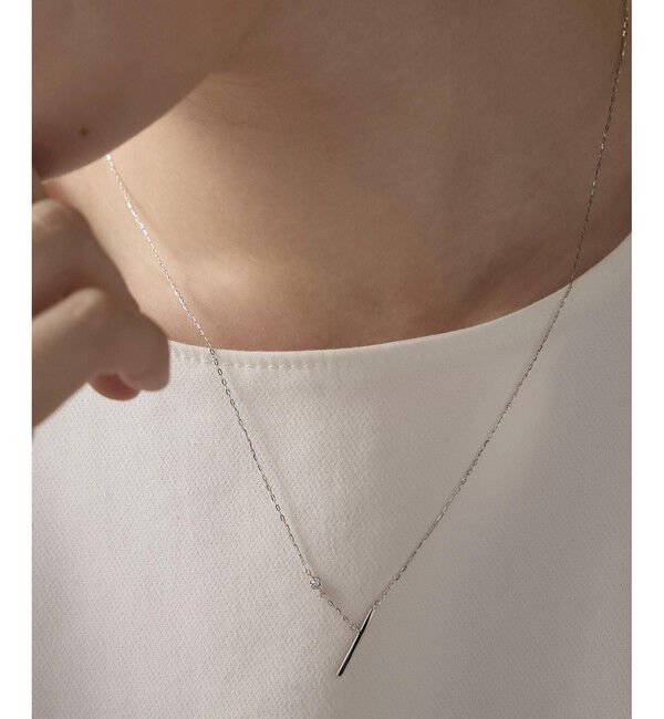 Jouete「PT900/850 ロングネックレス ダイヤモンド」|ネックレス|