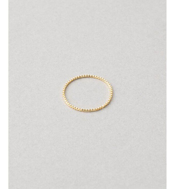 Jouete「K10YG/WG ピンキーリング セット ベネチアンチェーン」|リング|