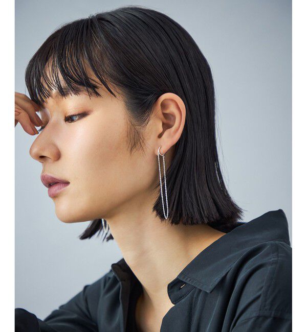 Jouete「[ダブルフェイス] イヤリング ドレープチェーン」|イヤリング|