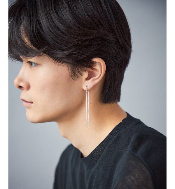 Jouete「[ダブルフェイス] イヤリング ドレープチェーン」|イヤリング|
