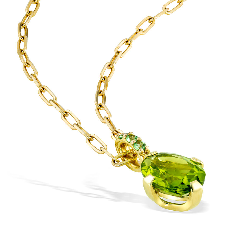 STAR JEWELRY「PERIDOT CHARM」|ネックレス|