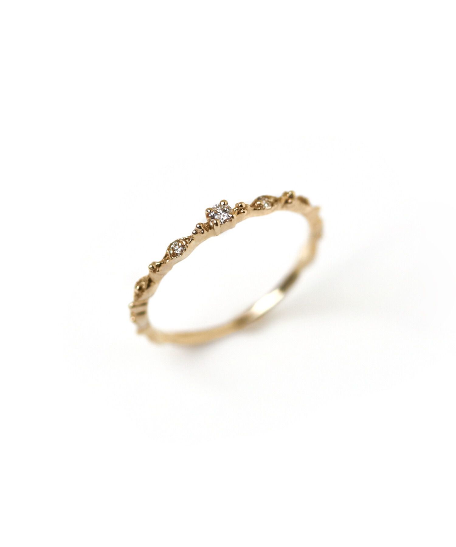  「ダイヤモンド ティアラ リング | K10YG」|リング|