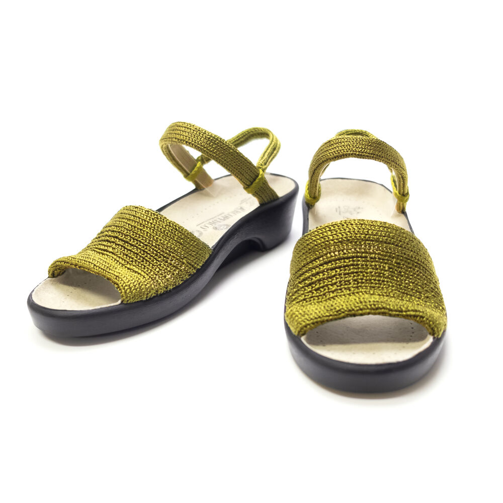 BACKYARD FAMILY「アルコペディコ 通販 クラシックライン SHARP シャープ サンダル レディース ぺたんこ 軽い」|サンダル|イエロー1