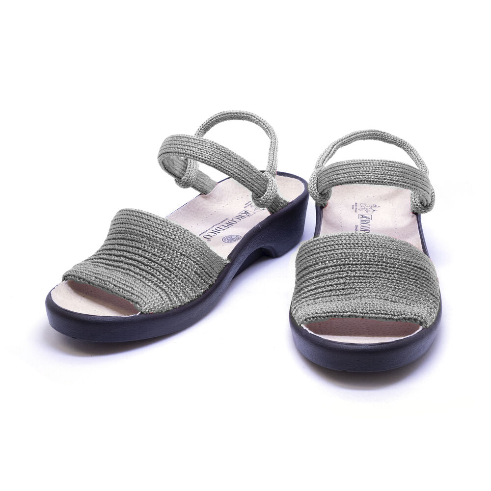 BACKYARD FAMILY「アルコペディコ 通販 クラシックライン SHARP シャープ サンダル レディース ぺたんこ 軽い」|サンダル|グリーン2