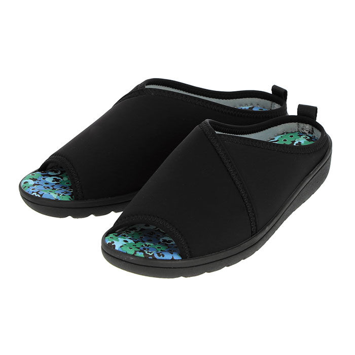 BACKYARD FAMILY「サンダル レディース つっかけ 通販 パンジー おしゃれ 歩きやすい 室内履き ルームシューズ」|サンダル|