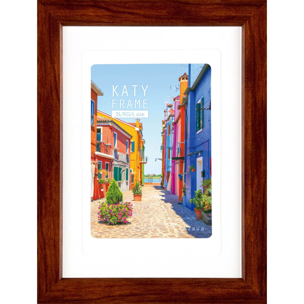 BACKYARD FAMILY「フォトフレーム おしゃれ 通販 2L判 フォトスタンド 写真立て 卓上 置き型 タテ ヨコ 縦型」|その他|ブラウン2