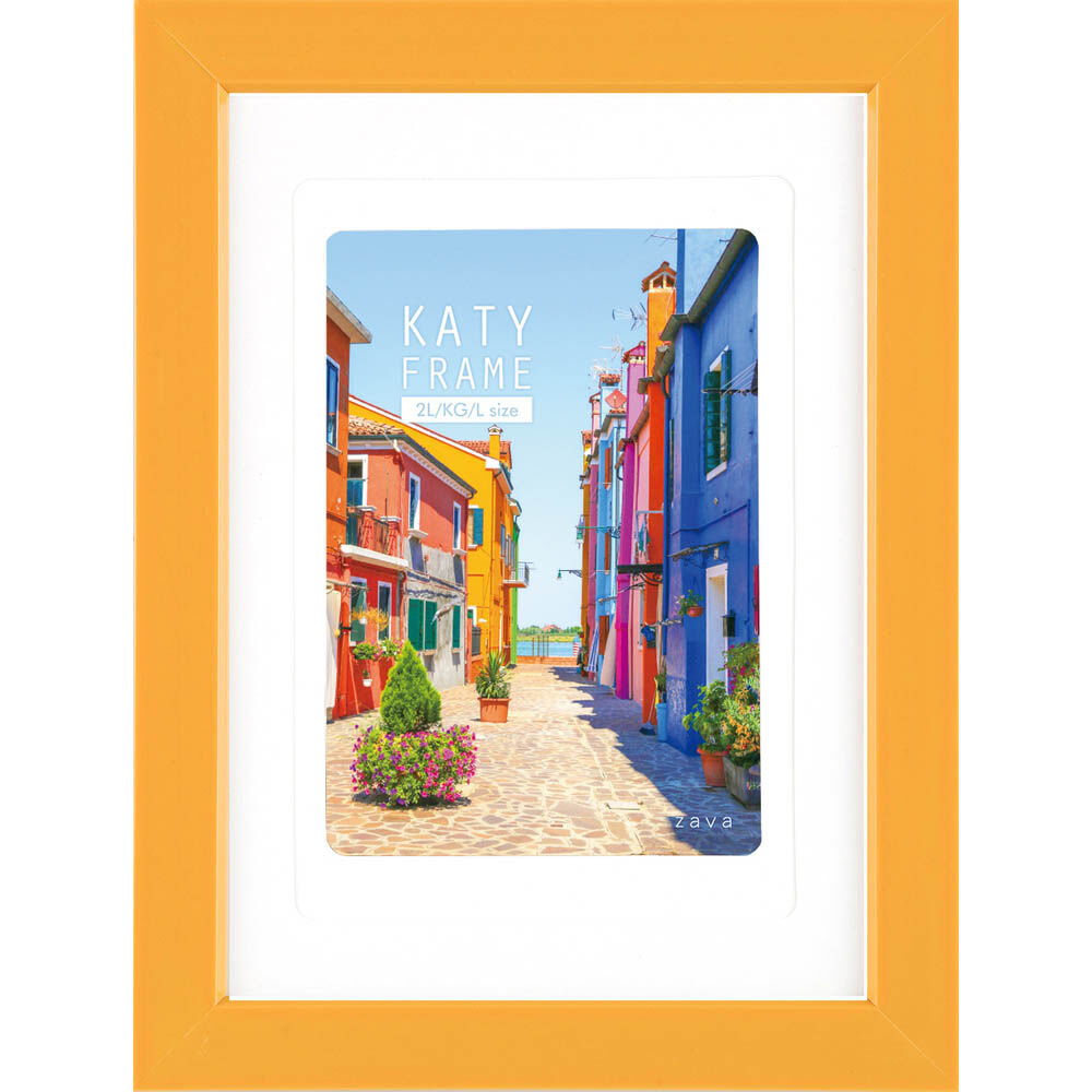 BACKYARD FAMILY「フォトフレーム おしゃれ 通販 2L判 フォトスタンド 写真立て 卓上 置き型 タテ ヨコ 縦型」|その他|イエロー1