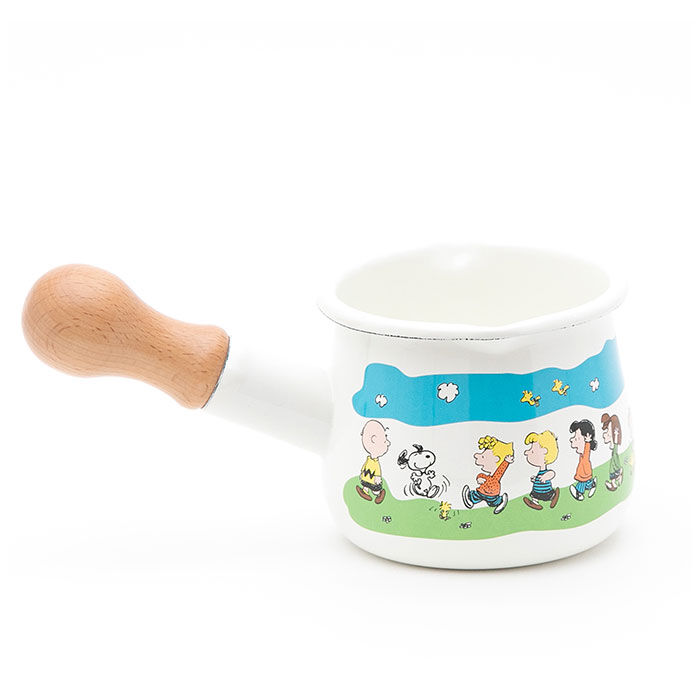 BACKYARD FAMILY「ホーロー ミルクパン スヌーピー 通販 ホーロー鍋 直火 琺瑯鍋 プチミルクパン 可愛い かわいい」|食器・キッチングッズ|