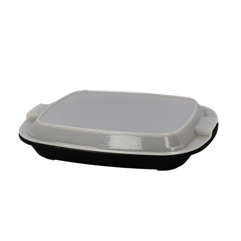 BACKYARD FAMILY「ランチプレート フタ付き 通販 hakoya 弁当 箱 仕切り 仕切り皿 和食器 弁当箱」|食器・キッチングッズ|グレー2