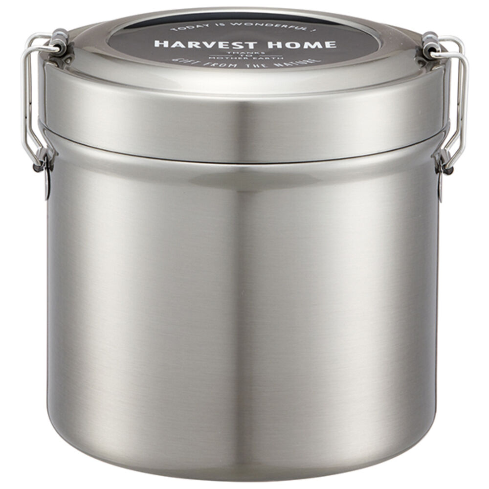 BACKYARD FAMILY「保温弁当箱 大容量 通販 820ml 保温弁当 二段 お弁当箱保温 ランチジャー ランチボックス」|食器・キッチングッズ|シルバー1