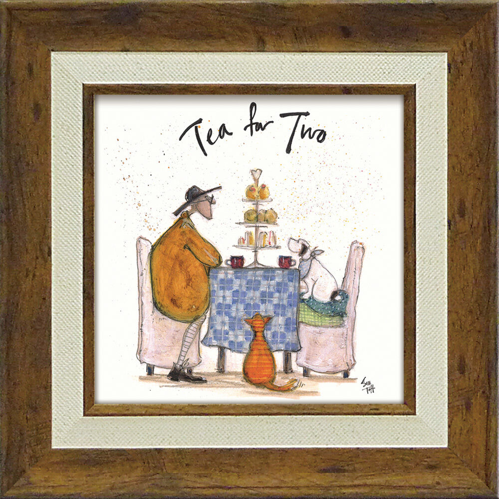 BACKYARD FAMILY「サムトフト 絵画 通販 約24cm &times; 24cm Sam toft アートフレーム おしゃれ サム」|その他|ホワイト6