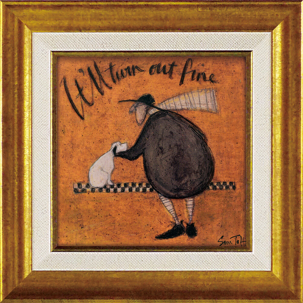 BACKYARD FAMILY「サムトフト 絵画 通販 約24cm &times; 24cm Sam toft アートフレーム おしゃれ サム」|その他|オレンジ1