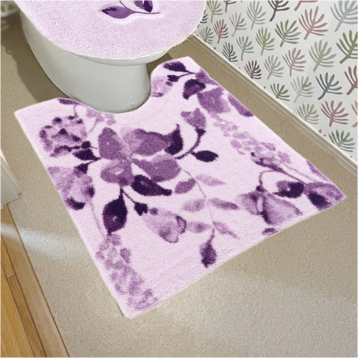 BACKYARD FAMILY「トイレマット おしゃれ 通販 マット 大きめ 80x60cm 花柄 フラワー 洗濯機OK 洗える」|トイレタリー・ランドリーグッズ|