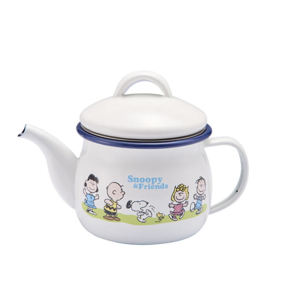 BACKYARD FAMILY「ティーポット 日本製 通販 豊琺瑯 SNJ-2406 ホーローティーポット 茶こし付 ティポット」|食器・キッチングッズ|ホワイト1