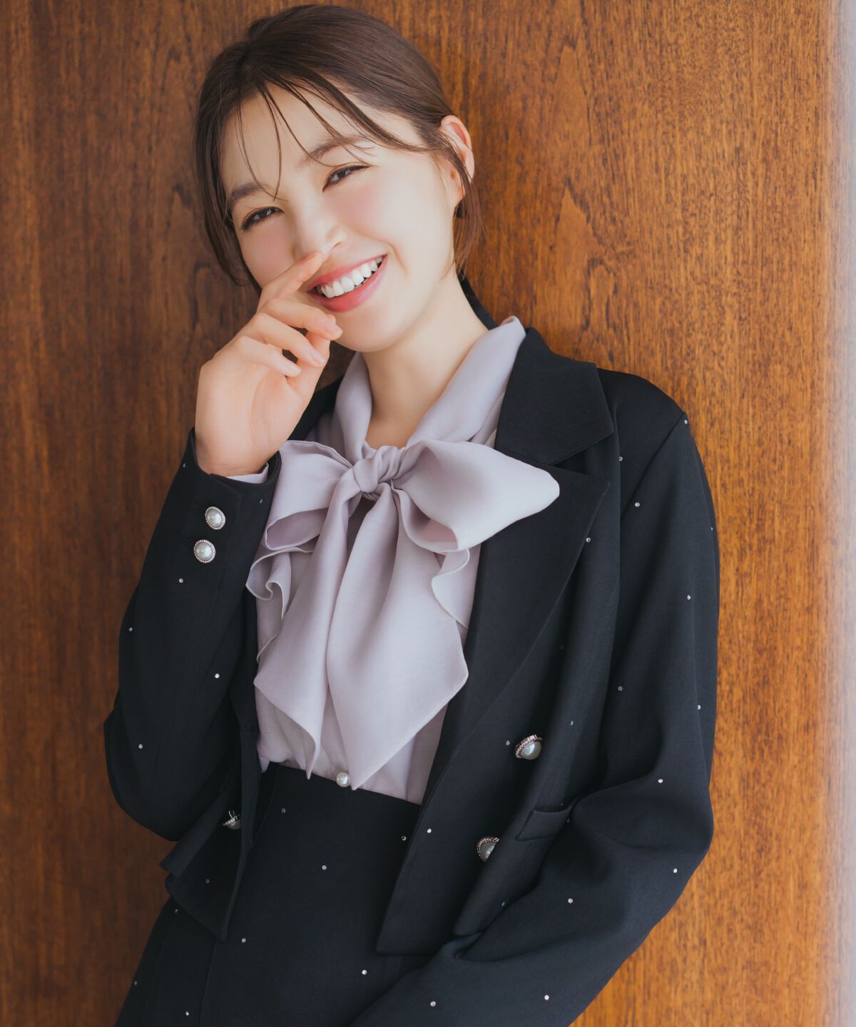 WILLSELECTION「シアーラッフルボウタイブラウス」|シャツ・ブラウス|