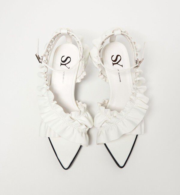 SY UNITED ARROWS「＜SY＞ ポインテッドフリル サンダル50&uarr;」|サンダル|