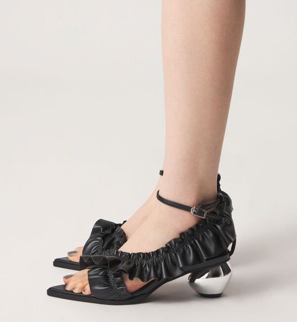 SY UNITED ARROWS「＜SY＞ ポインテッドフリル サンダル50&uarr;」|サンダル|