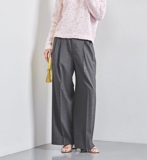 UNITED ARROWS「タック イージーパンツ」|チノ|