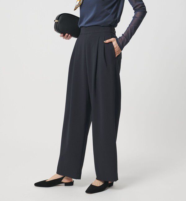 UNITED ARROWS「T/W ワイドパンツ ‐ウォッシャブル‐」|スラックス|