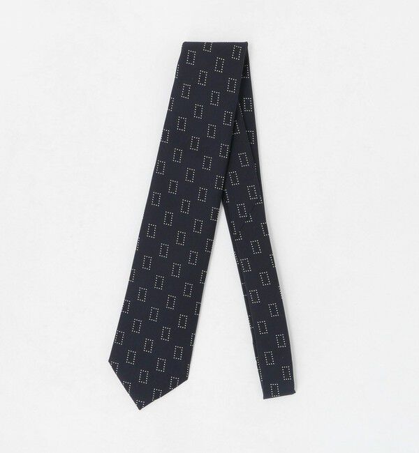 UNITED ARROWS「ジャガード スクエア ネクタイ」|ネクタイ・蝶ネクタイ|NAVY