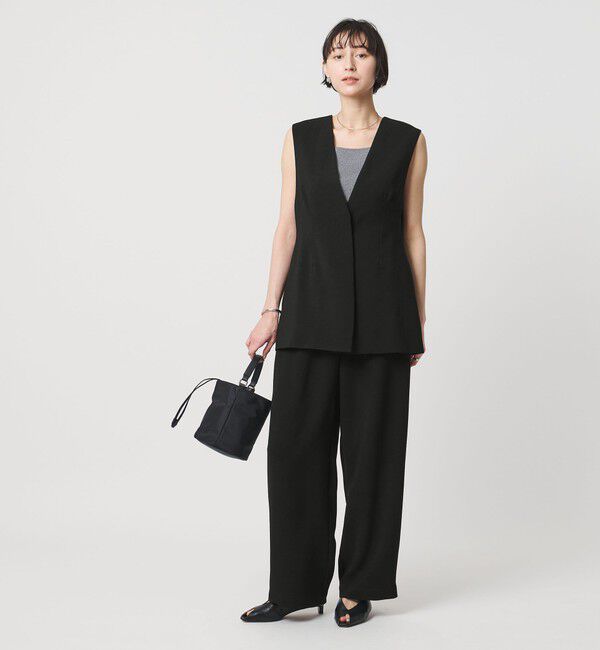 UNITED ARROWS「COMFY ストレート イージーパンツ ‐防汚 UVカット ウォッシャブル‐」|スラックス|