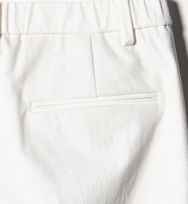 UNITED ARROWS「RIRANCHA ツイル スリムパンツ WHITE ‐ウォッシャブル‐」|スラックス|