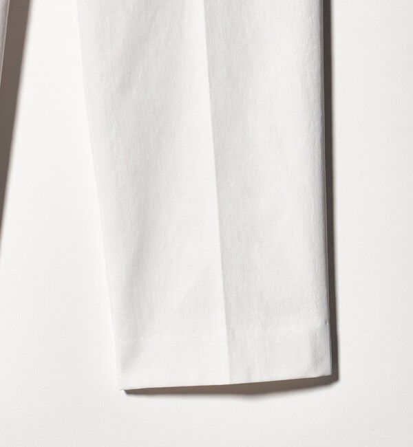 UNITED ARROWS「RIRANCHA ツイル スリムパンツ WHITE ‐ウォッシャブル‐」|スラックス|