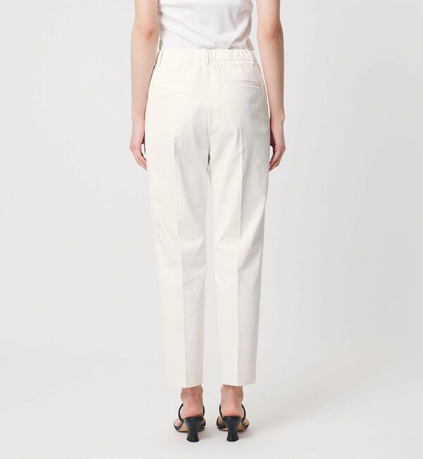 UNITED ARROWS「RIRANCHA ツイル スリムパンツ WHITE ‐ウォッシャブル‐」|スラックス|