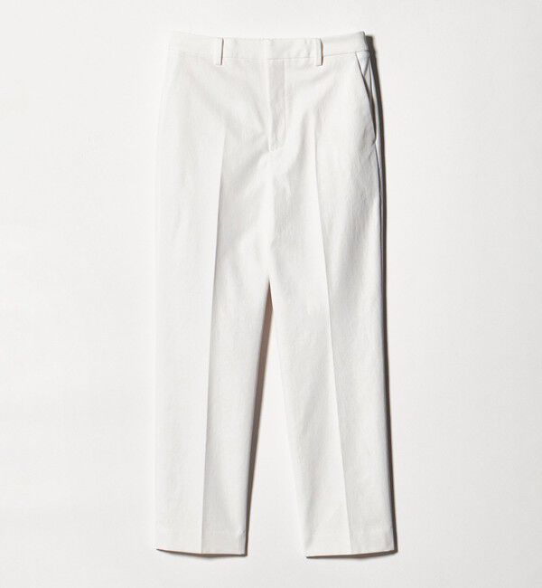 UNITED ARROWS「RIRANCHA ツイル スリムパンツ WHITE ‐ウォッシャブル‐」|スラックス|