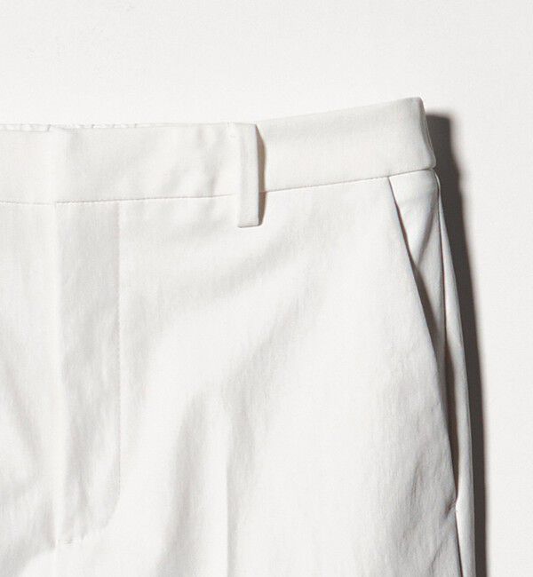 UNITED ARROWS「RIRANCHA ツイル スリムパンツ WHITE ‐ウォッシャブル‐」|スラックス|