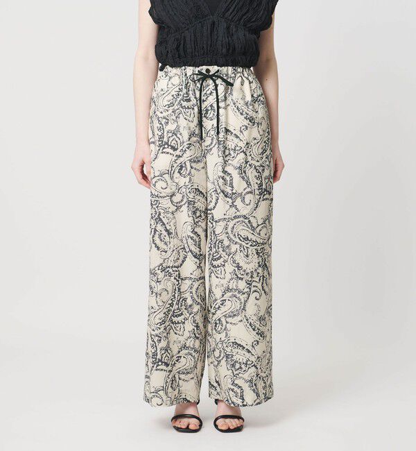 UNITED ARROWS「＜SACRA＞ペイズリー イージーパンツ」|チノ|