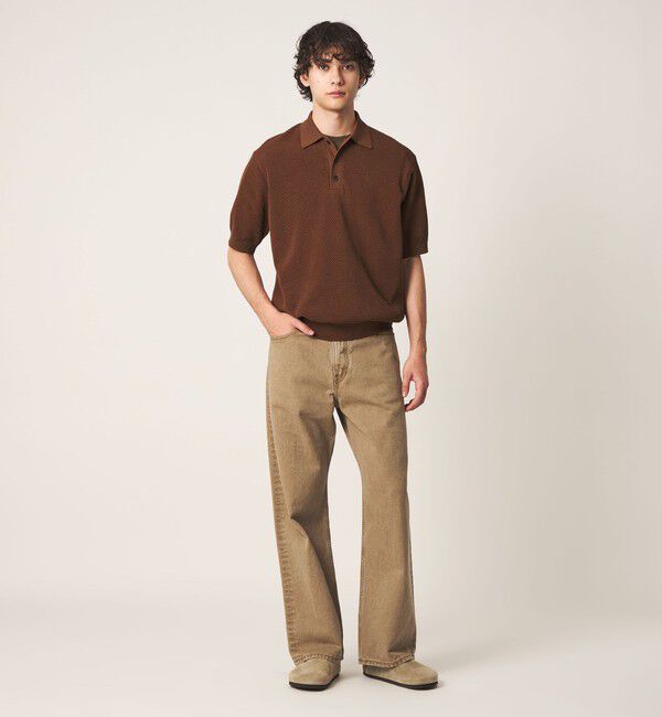 UNITED ARROWS「シャーリーカーン バーズアイ ニットポロシャツ」|ポロシャツ|