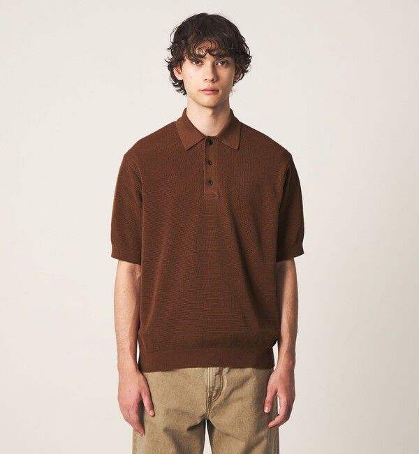 UNITED ARROWS「シャーリーカーン バーズアイ ニットポロシャツ」|ポロシャツ|