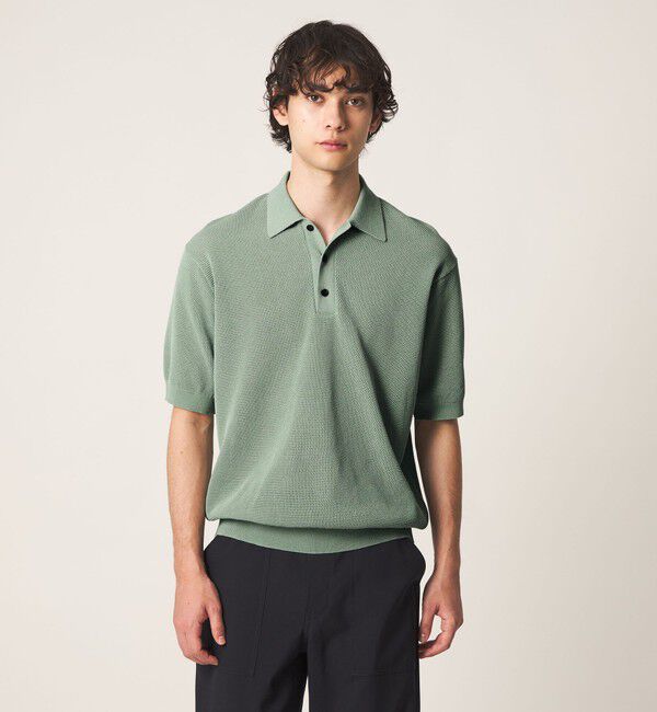 UNITED ARROWS「シャーリーカーン バーズアイ ニットポロシャツ」|ポロシャツ|