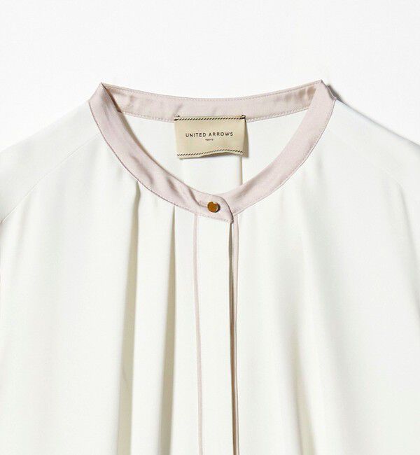 UNITED ARROWS「バイカラーパイピング ショートスリーブ ブラウス」|シャツ・ブラウス|