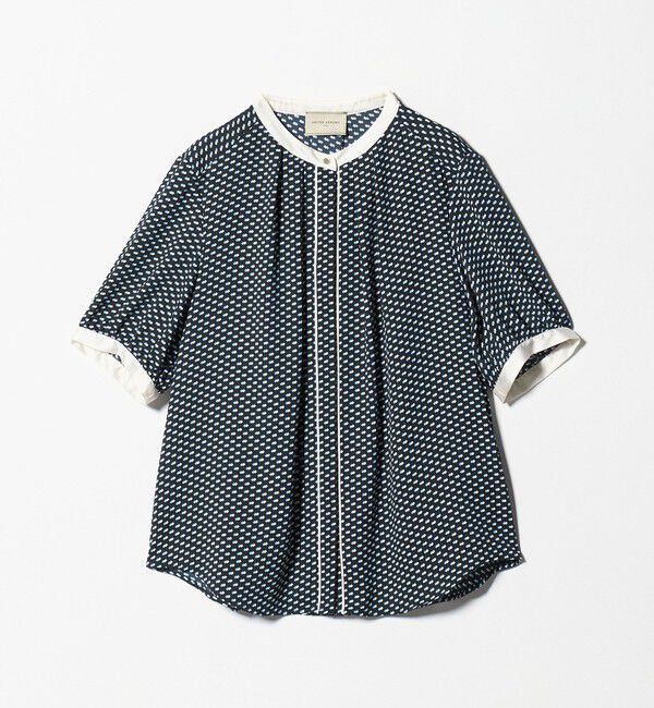 UNITED ARROWS「バイカラーパイピング ショートスリーブ ブラウス」|シャツ・ブラウス|