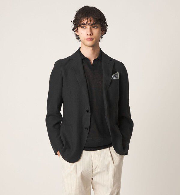 UNITED ARROWS「LIBECO シングル 2ボタン テーラード ジャケット」|テーラードジャケット|BLACK