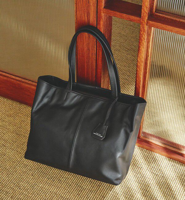 UNITED ARROWS green label relaxing「GLR ファンクショナル V2 レザー トートバッグ」|トートバッグ|BLACK