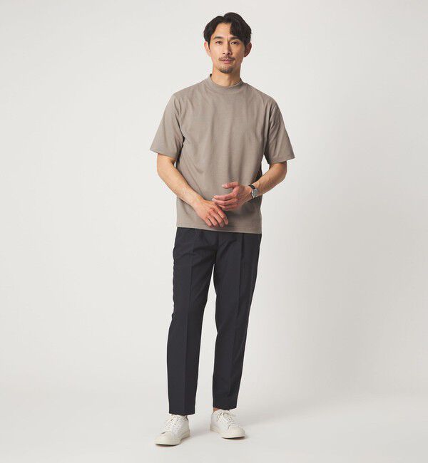 UNITED ARROWS green label relaxing「【WEB限定】JUST fit デイリー モック 半袖 Ｔシャツ カットソー -吸水速乾・抗菌-」|Tシャツ・カットソー|