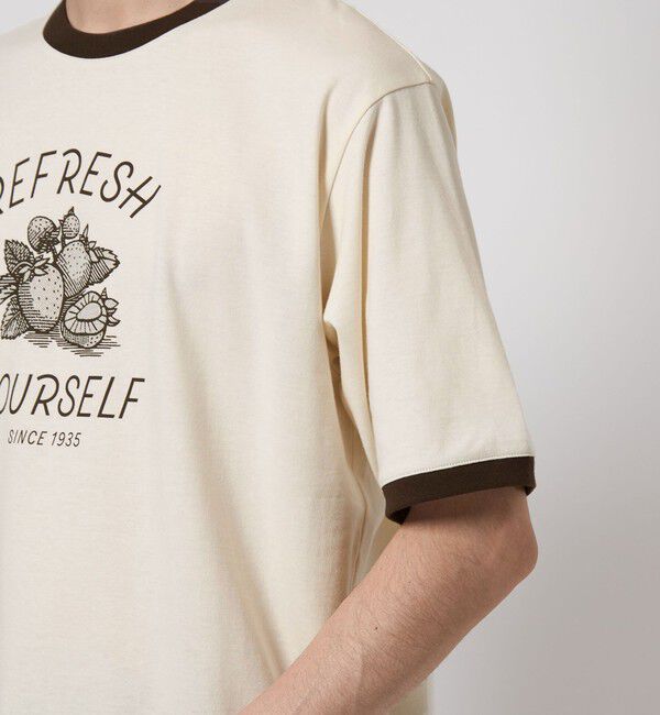 UNITED ARROWS green label relaxing「＜OSORA CAFE＞リンガー Tシャツ」|Tシャツ・カットソー|
