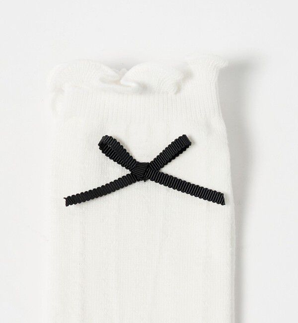 UNITED ARROWS green label relaxing「リボン ハイソックス / 靴下 / キッズ 17cm―19cm」|ソックス|