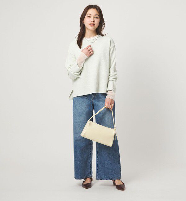 UNITED ARROWS green label relaxing「スラブ ニット プルオーバー ウォッシャブル」|ニット・セーター|