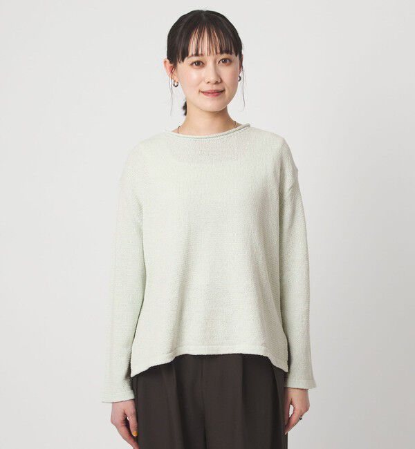 UNITED ARROWS green label relaxing「スラブ ニット プルオーバー ウォッシャブル」|ニット・セーター|