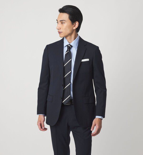 UNITED ARROWS green label relaxing「MODERATION SUIT 2B HC/BW- モデレーション スーツ ジャケット ＆ パンツ 上下セット 裾仕上げ済 -ストレッ」|スーツ|